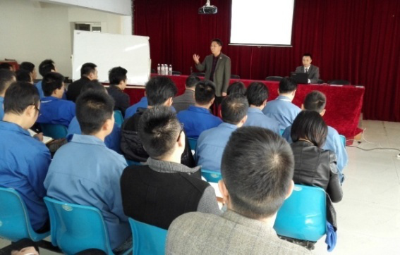 欧陆注册咨询集团金涛老师为松田公司管理者做《快速提升业绩的六大管理系统》的培训